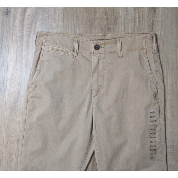 NWOT American Eagle Size 28x29 Khaki Pants Skinny Chino Flex Preppy Workwear * - Picture 4 of 12
